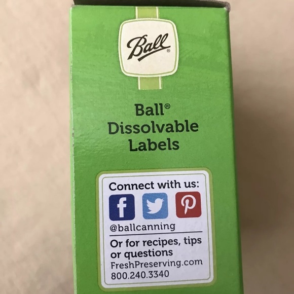 Ball Dissolvable Canning Labels 1440010734 Not Full Approximately 37 Labels Box - Picture 4 of 7